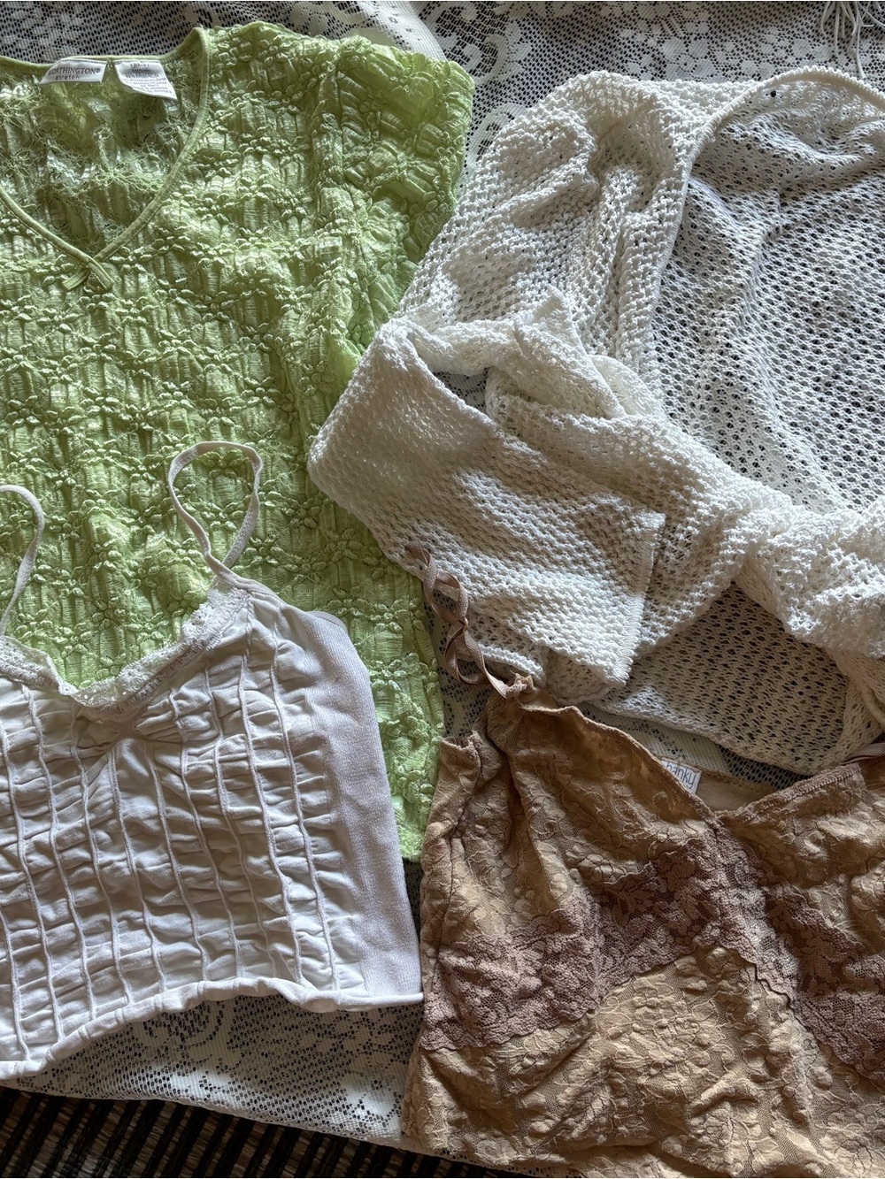 bundle of vintage earthy summer tops
